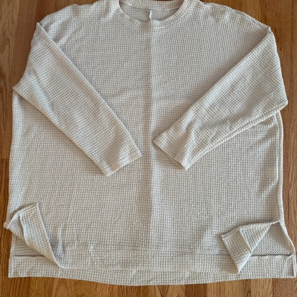 Khaki Oversized Sweater Pullover 3X - Picture 4 of 7